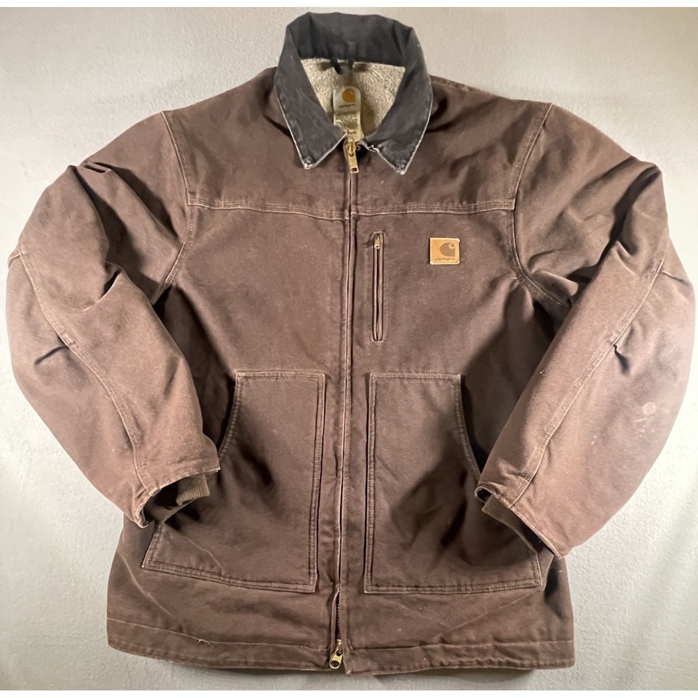 Carhartt | Jackets & Coats | Vtg Carhartt Mens C6 Dkb Brown Sherpa